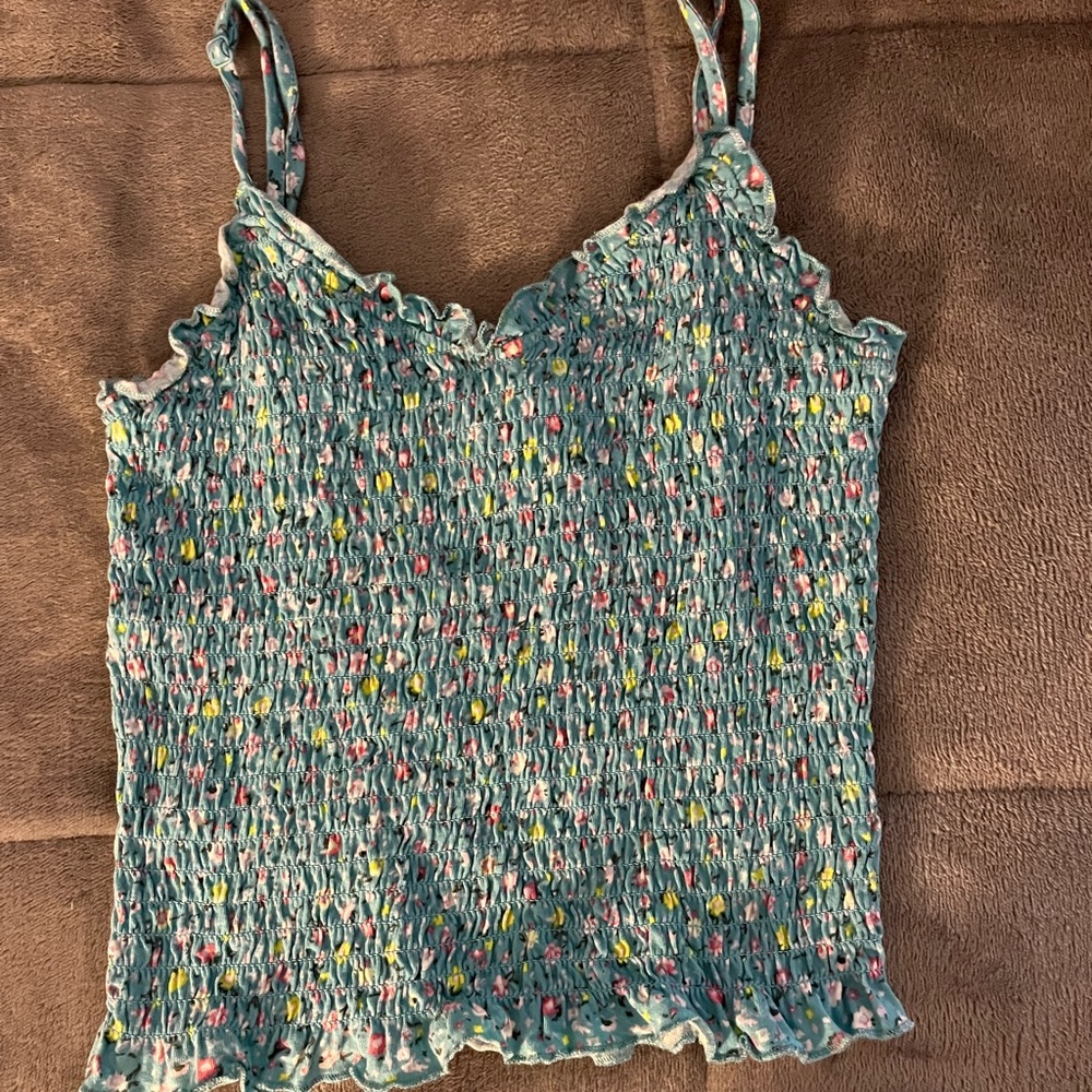 Brand: So Size: M Color: Blue with colored mini flowers